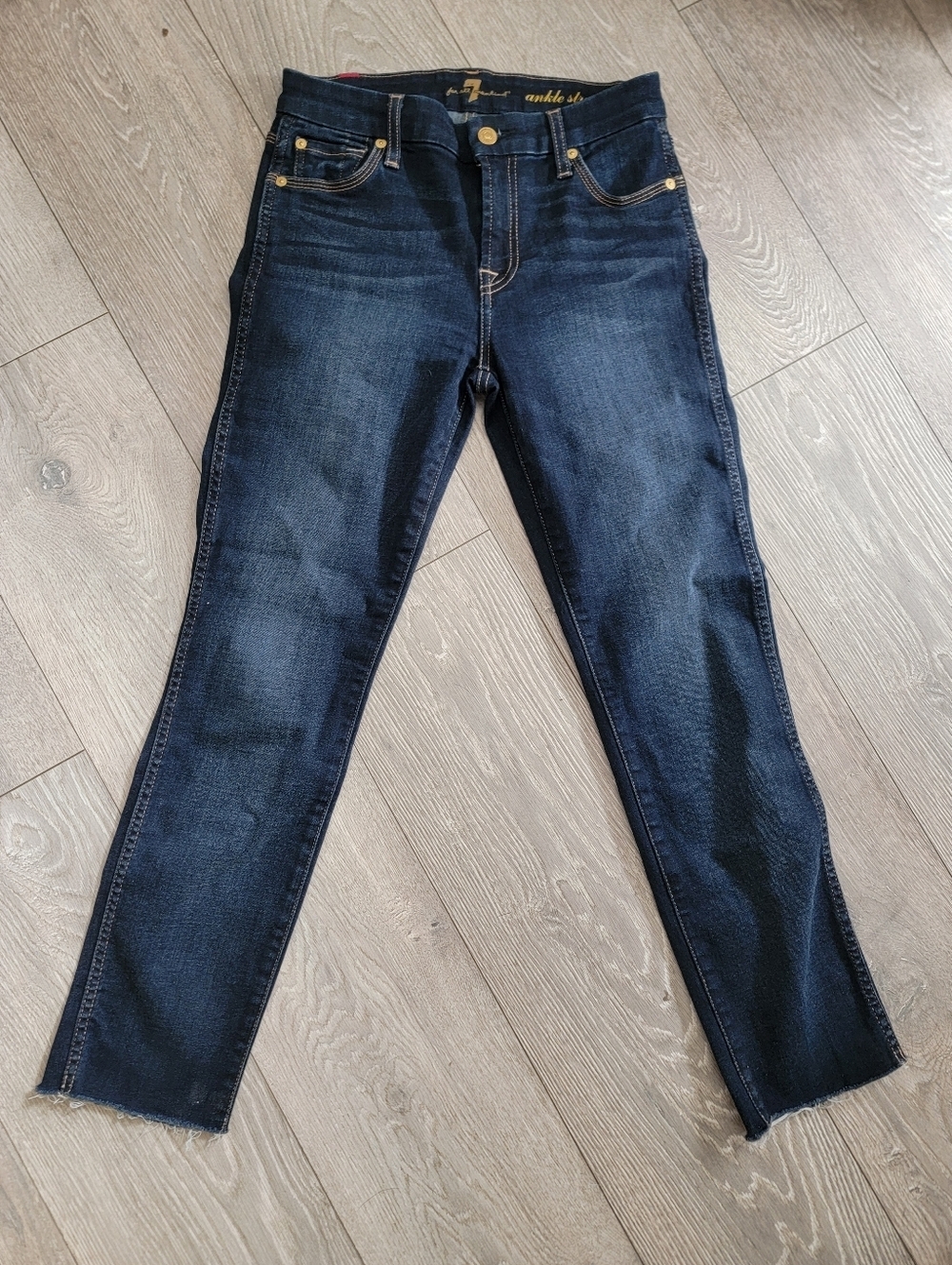 7 For All Mankind "Ankle Straight" Jeans